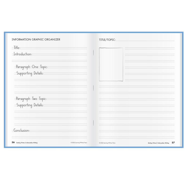 Learning Without Tears, Building Writers E, Student Edition, Age 9+, 4th Grade+, Handwriting Without Tears, Narrative, Information & Opinion Writing, Fluency, School & Home, Tutoring - Image 5
